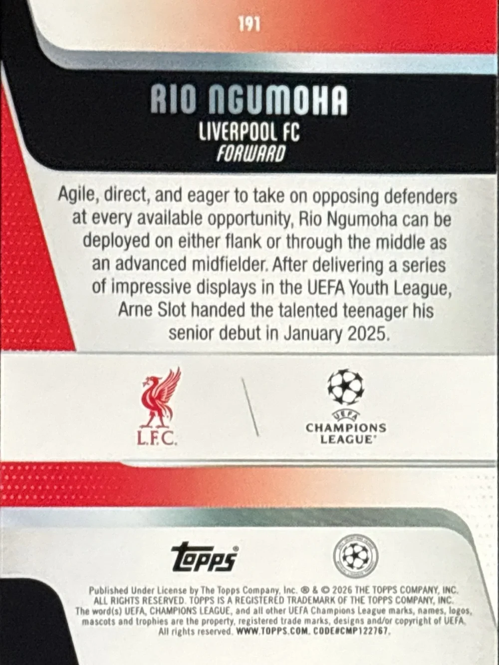 Topps official trading